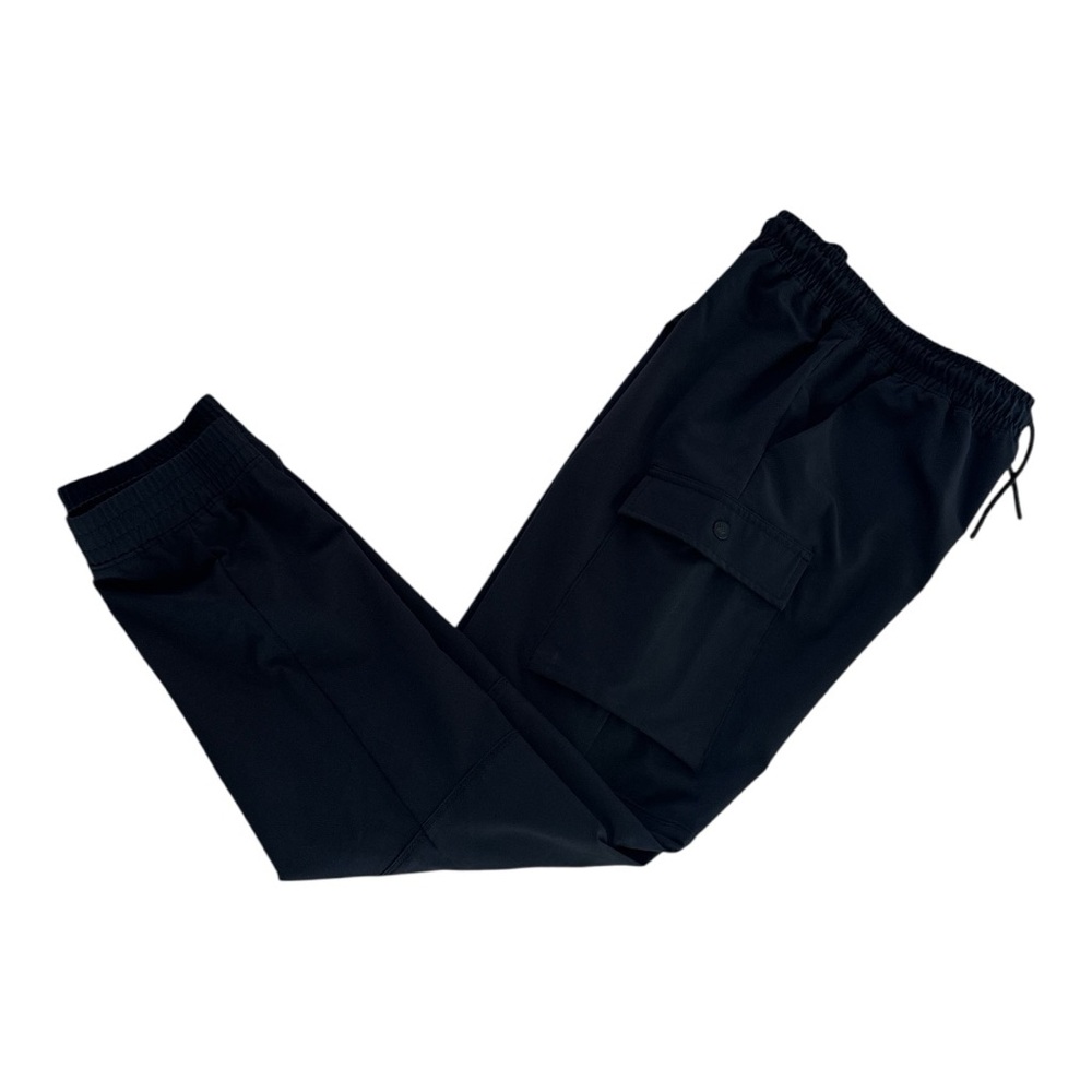 All In Motion Unisex Cargo Jogger Pants XL Black | Utility High Waist Drawstring - Picture 12 of 13